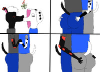 Demon2000Dark and Dolly Under a Mistletoe