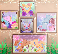 Flower pixel ych