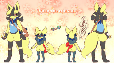 The Two Lucarios (Alt. 2: Shiny Lucario) by Ollie-the-Vulpine