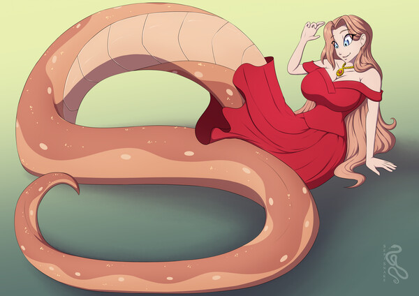 Sans AU Lamia/Naga by Jundi -- Fur Affinity [dot] net