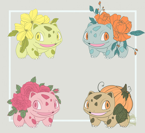 Bulbasaur vs. Rhyhorn by UGSF on DeviantArt