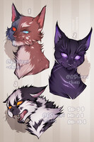 Warrior Cats Adopts 2 (Closed!) by ProjectMischa -- Fur Affinity