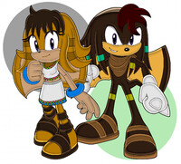 Kasi The Hedgehog and Zoomer The Sonic Chao by RaymanxBelle -- Fur