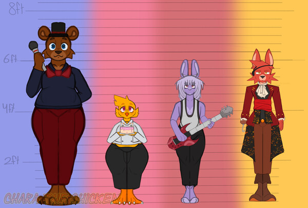 FNAF 1 : Original lineup! by mobkk -- Fur Affinity [dot] net