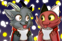 Cute christmas icon commission