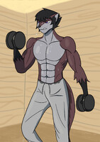 Gift for Marik: pumpin' iron