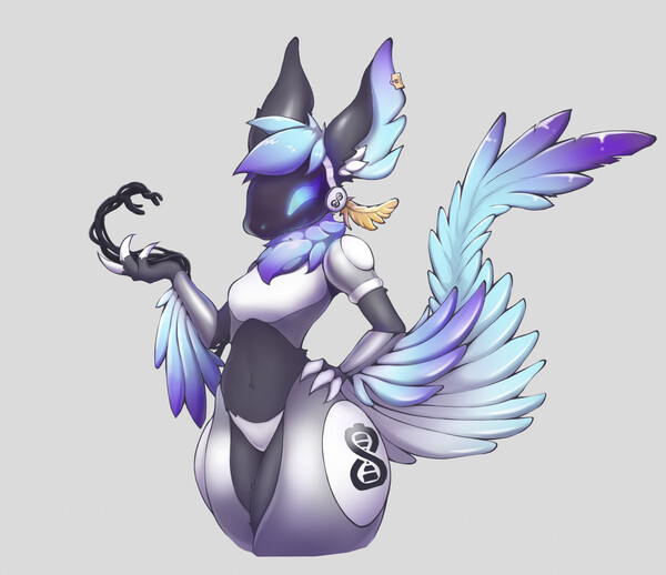 Meowscarada x Slither Wing Adopt [CLOSED] by sunnyvale -- Fur