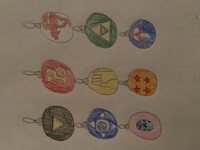Nine Custom Ornaments
