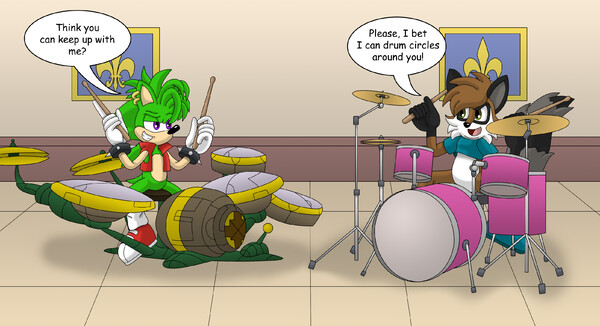 Hedgehog Drum Battle by gamesport88 – Fur Affinity [dot] net