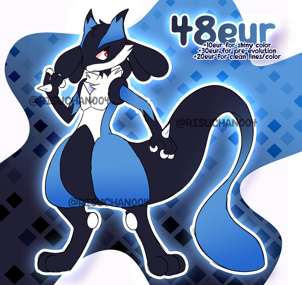 shiny lucario and mew « Pokémon Fanart