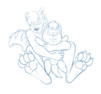 Reefur with Einar plushy