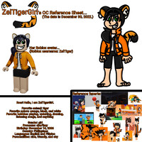 🐯 ZelTigerGirl as Roblox GFX for used Blender by ZelTigerGirl