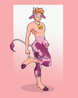strawberry milk sweatpants