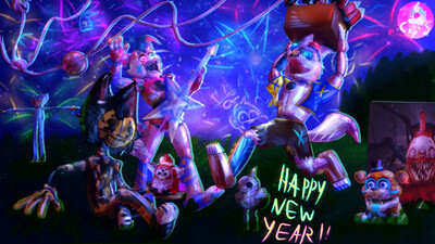 HAPPY ANNIVERSARY TO FNAF SB! (Version 2) by Crimsonsaber -- Fur Affinity  [dot] net