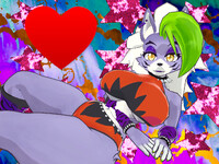 You can barely tell that her arm is clipping through her tum