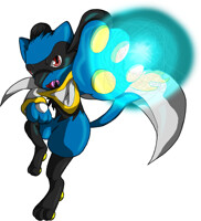 Lucario practice (Shiny) by caruilon -- Fur Affinity [dot] net