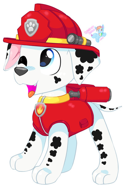 PAW Patrol Marshall Vector 7 by RainbowEeveeYT -- Fur Affinity [dot] net