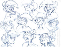 Gloria face sketches
