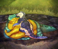 River Cuddles - Comm for Reececav27