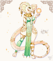Closed adopt Adhara the white cobra