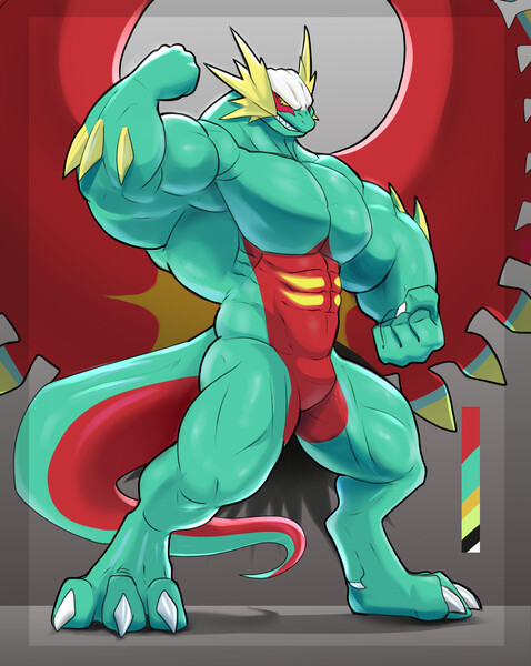 Shiny Rayquaza pokedad adopt by Valentine_Eisenberg -- Fur