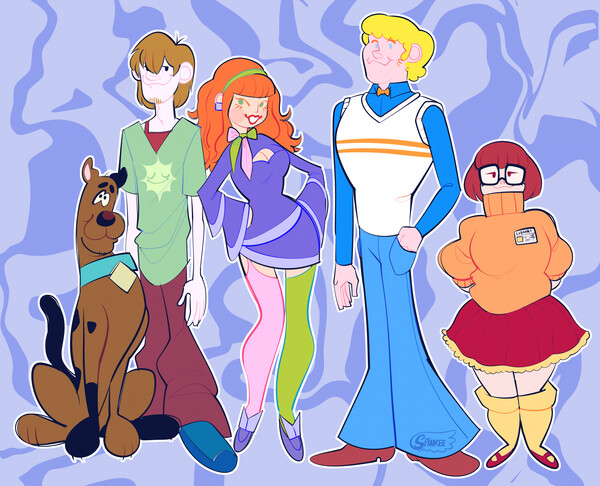 -FAN ART- Scooby doo gang by SpacyGalaxy -- Fur Affinity [dot] net