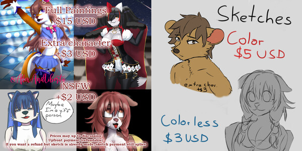 COMMISSIONS OPEN!! by AlexisAndLiberty -- Fur Affinity [dot] net