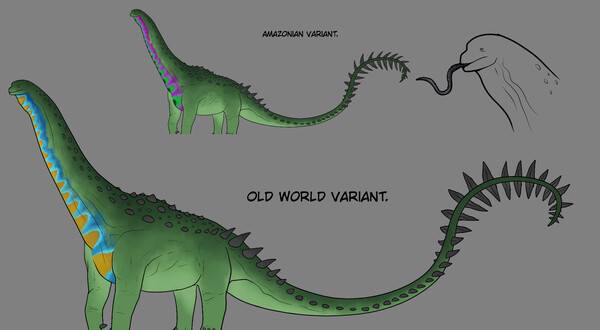 Giant Brachiosaurus vs Titanus Mokele-MbeMbe