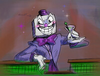 Cuphead - King Dice Clothed Studies by reekori -- Fur Affinity [dot] net