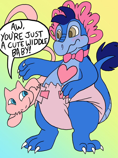 Diapered rainbow friends by Fire_Squid_cookie -- Fur Affinity [dot] net