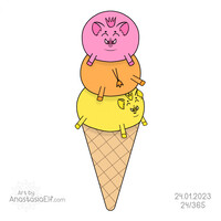 Boar ice cream