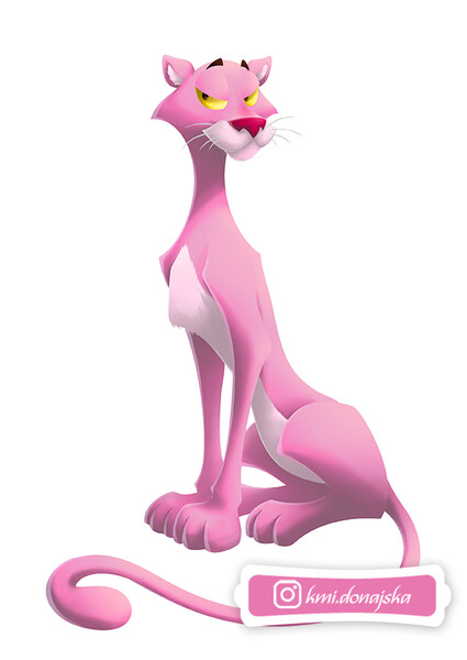 The Pink Panther by DragonessDeanna -- Fur Affinity [dot] net
