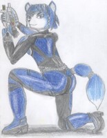 Krystal in Flight Suit