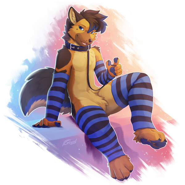 Someone comissioned me to draw Dot on femboy clothes *blu by  artistic_dot -- Fur Affinity [dot] net