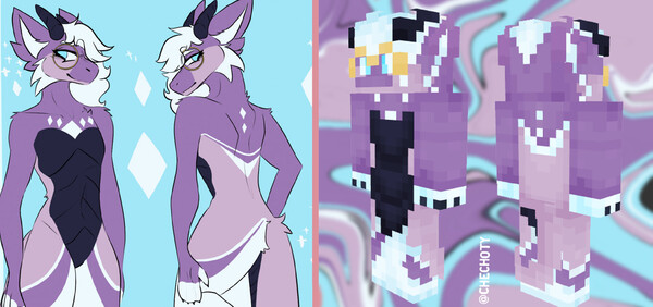 Plume Minecraft Skin by ToxicSugar -- Fur Affinity [dot] net