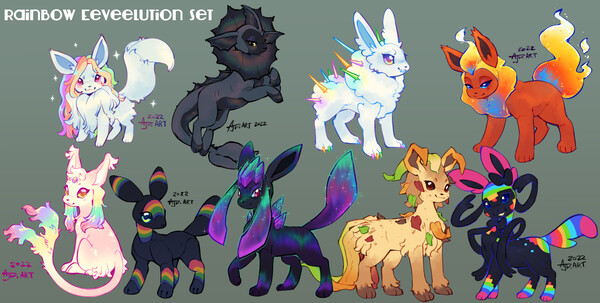 The Possibilities Eeveelution Rainbow