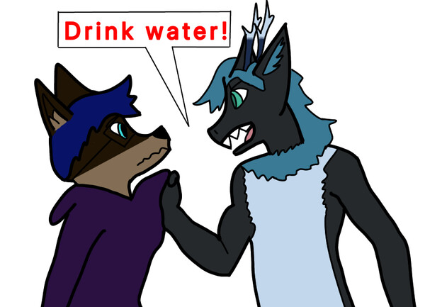 Drink Water by 6Knotty6Thotty6 -- Fur Affinity [dot] net