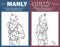 Manly Vs. Girly meme