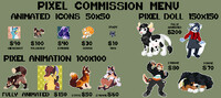 Pixel Commission Menu OPEN