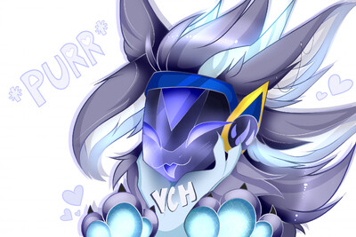 Protogen head art by Zephyrrcue -- Fur Affinity [dot] net