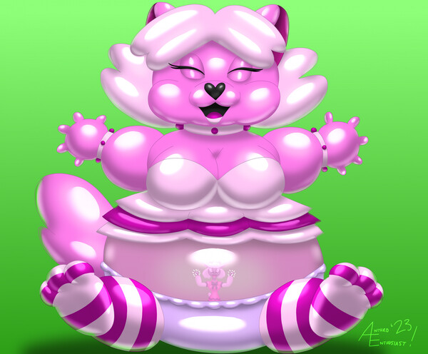 Minnie and Gadget Food Balloon Hip Bumping by Joe-Anthro -- Fur Affinity  [dot] net