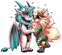 Valentine YCH - Delta & Draktor