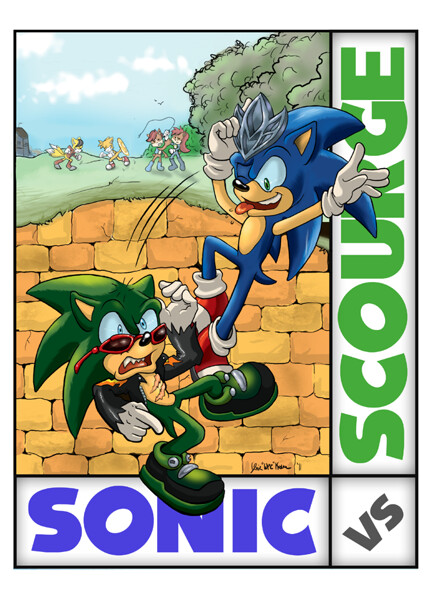 scourge the hedgehog vs sonic