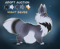 Night Eevee - adopt auction closed