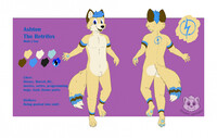 Ashton The Retrifox - Ref sheet