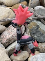 A cervine of pink crystals