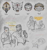 Metalworks 'Royal AU' sketches (pt.2)