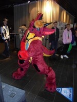 Another Red Fluffy Dragon at NFC 2023!
