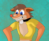 Rick transform into a Bandicoot from Crash Bandicoot