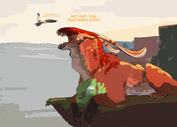 "He's still guarding it"